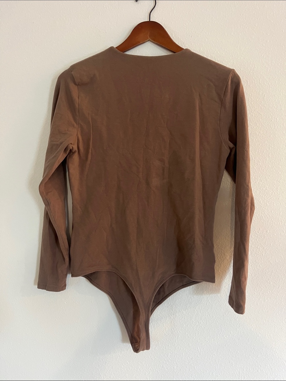 ABERCROMBIE & FITCH Brown Long Sleeve Bodysuit - Picture 3 of 3